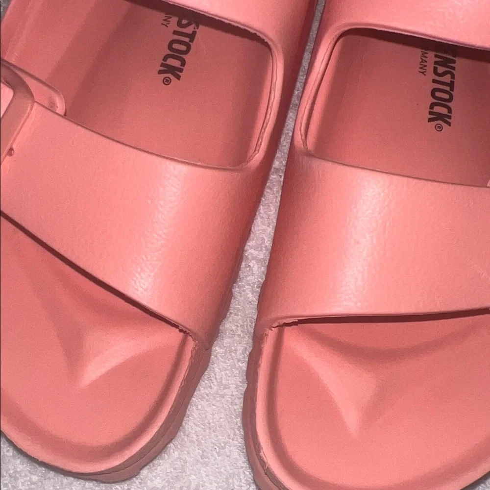 Birkenstock Arizona EVA Coral Pink Double-Strap Sandals - Picture 4 of 4